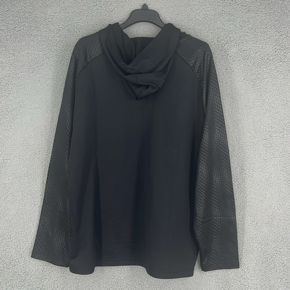 Miami Heat NBA black red hoodie long sleeve kangaroo pocket men’s XL pullover - Picture 11 of 13